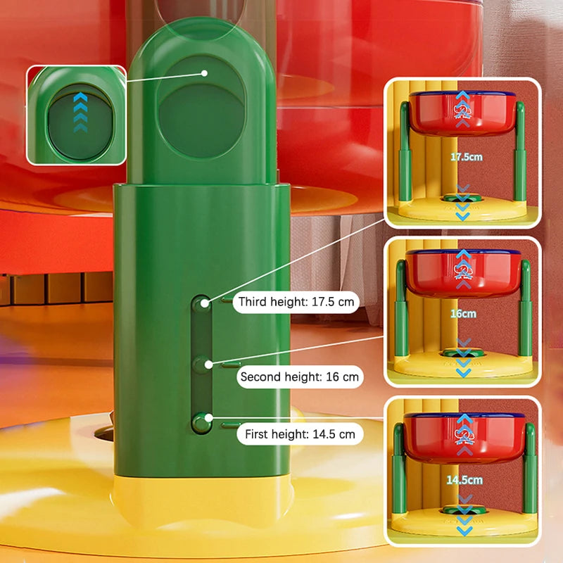 Grande capacité, Gamelle pour chien ou chat 3 niveau réglage hauteur Protége les cervicales de vos animaux, antidérapant.