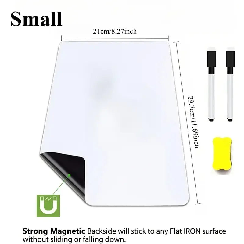 Tableau blanc souple magnétique.