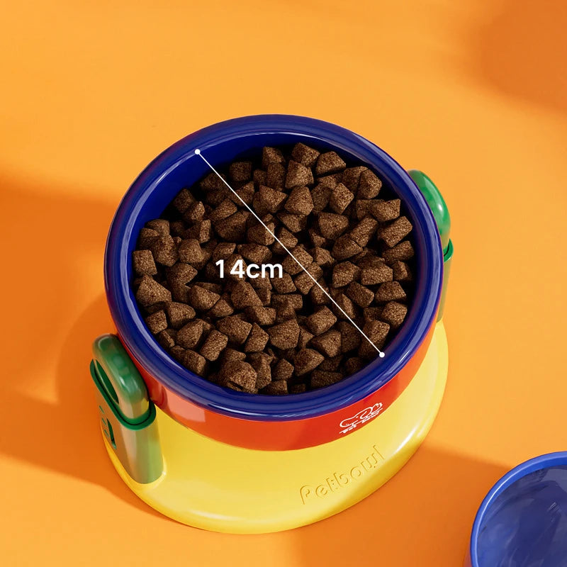 Grande capacité, Gamelle pour chien ou chat 3 niveau réglage hauteur Protége les cervicales de vos animaux, antidérapant.